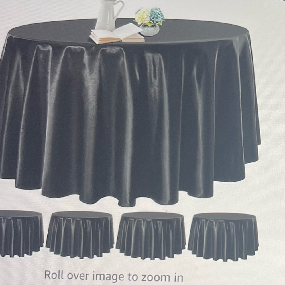 Elegant Black Tablecloth
